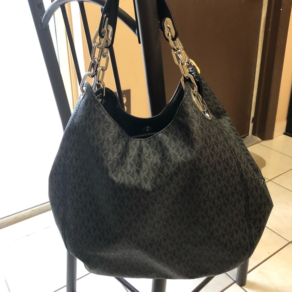 Michael Kors black large shoulder bag/purse